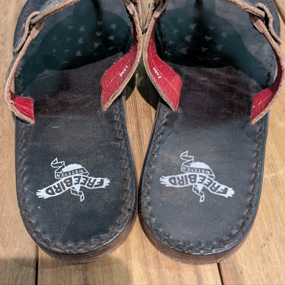 Freebird By Steven Vallarta Leather Sandals - Picture 4 of 6